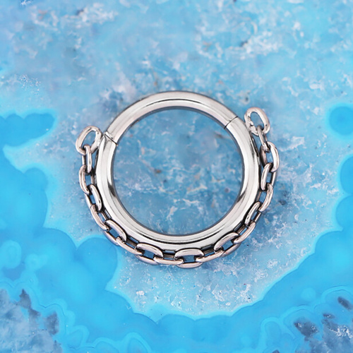 Кольцо-кликер Цепь 1.2 мм (16 G) фото 2